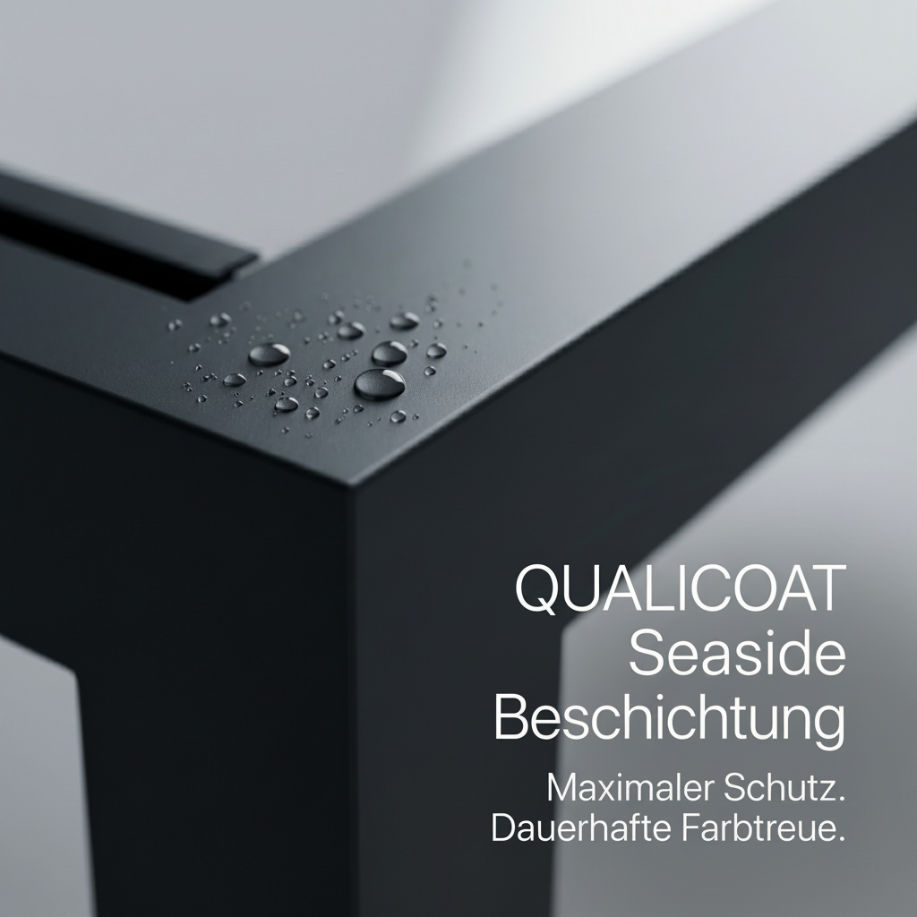 Luma: Freistehende Pergola manuell verstellbar