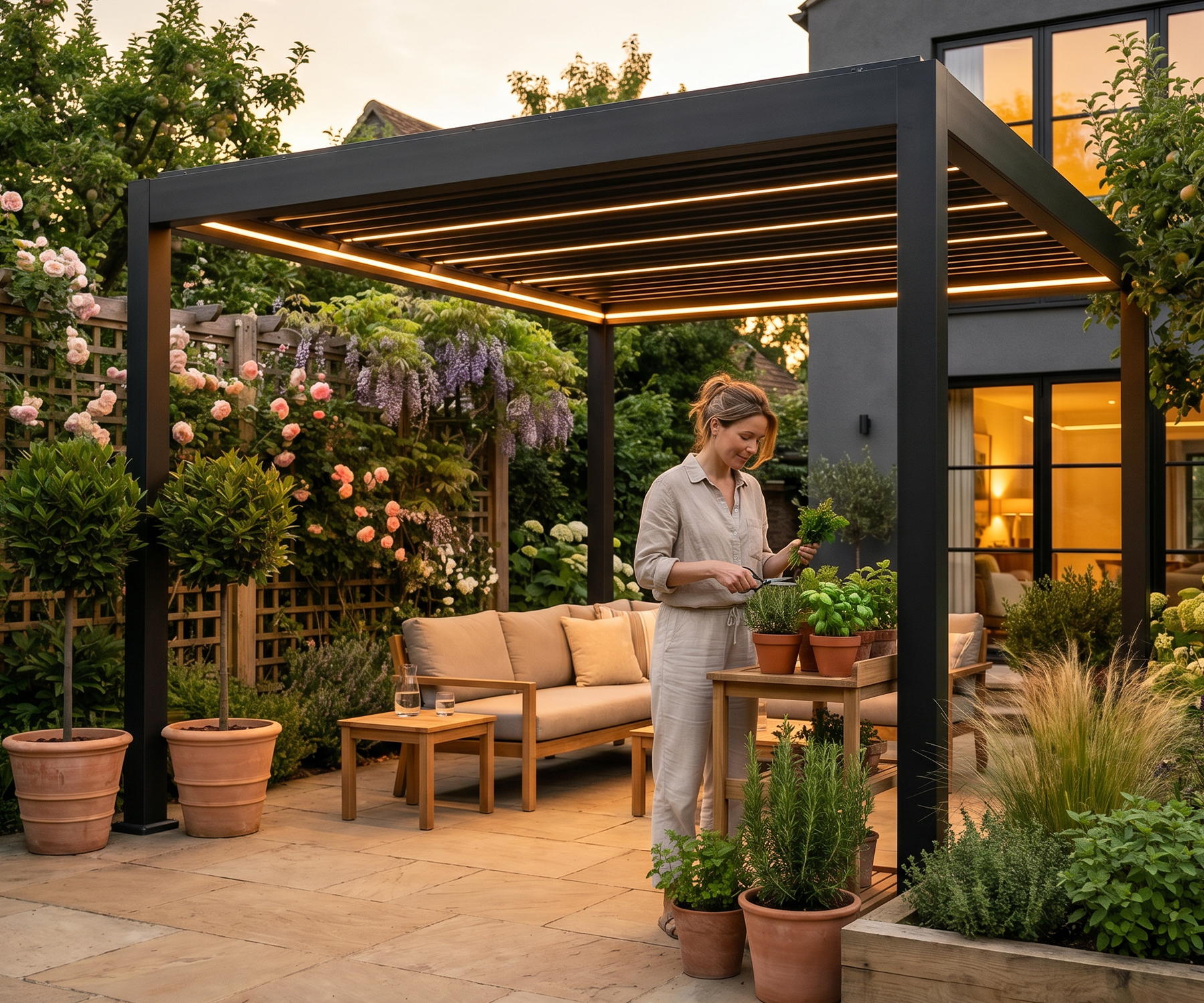 Luma Pro: Premium-Pergola mit LED