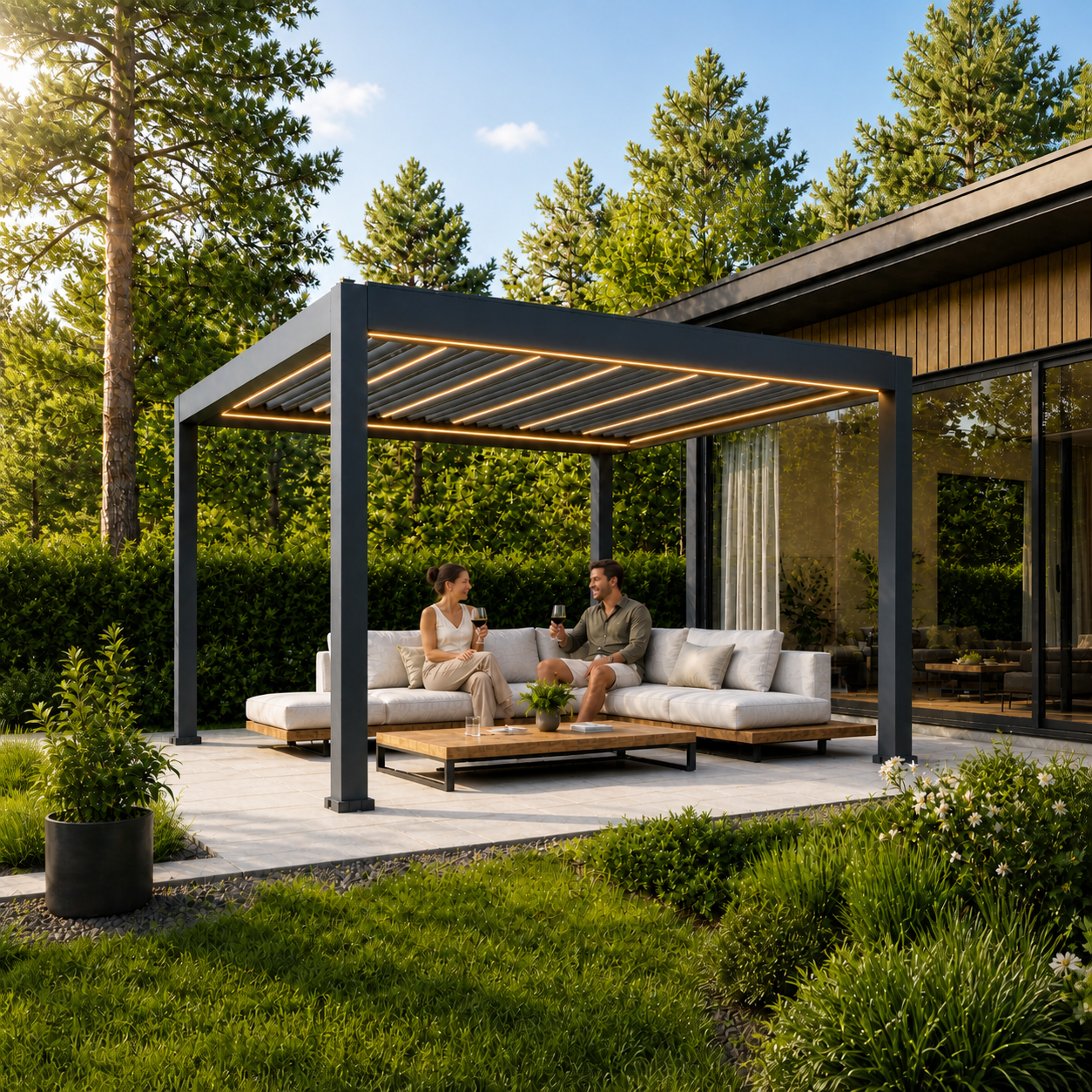 Luma Pro: Premium-Pergola mit LED