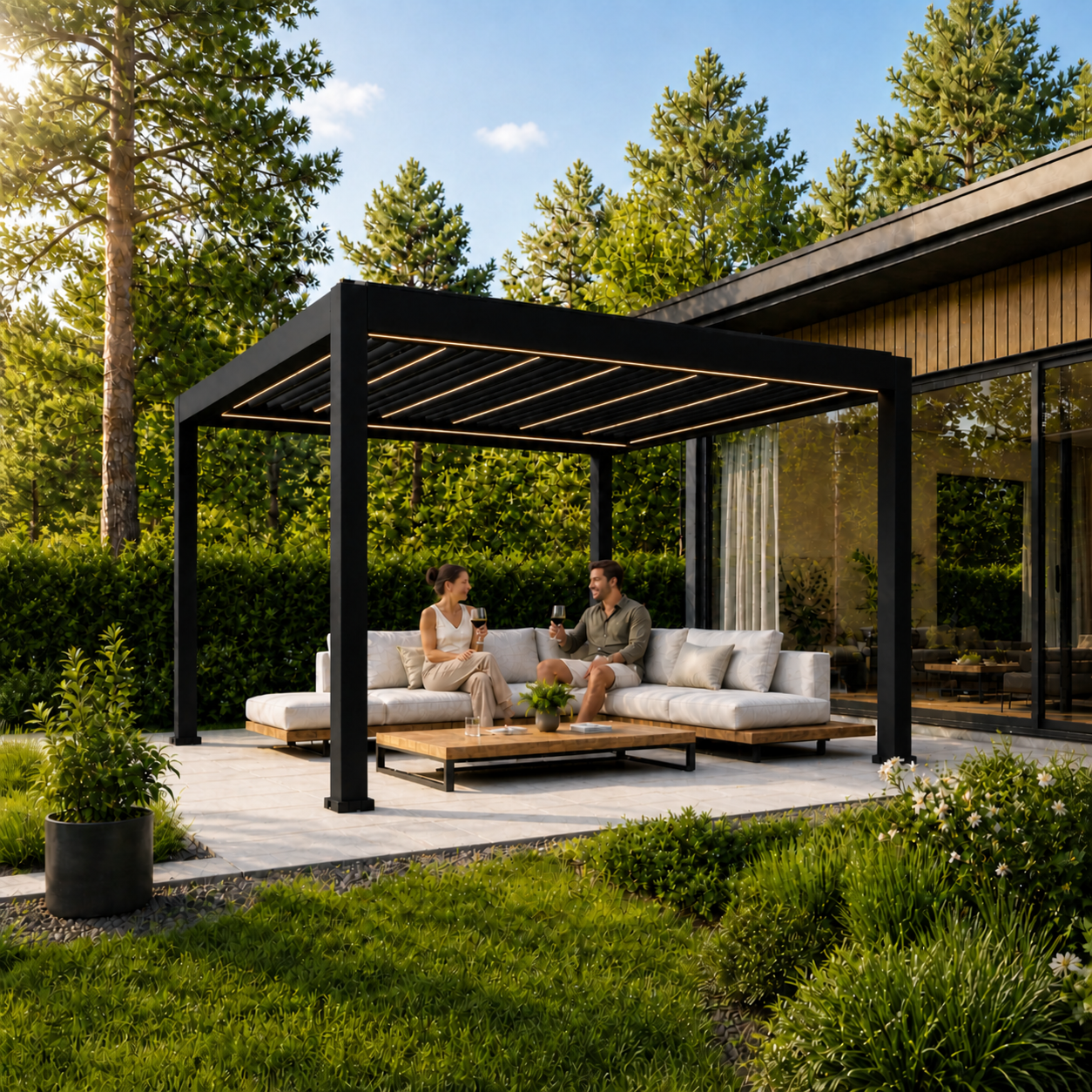Luma Pro: Premium-Pergola mit LED