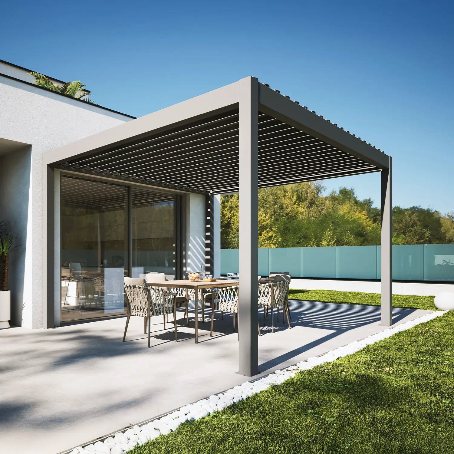 Lamellendach Pergola Skyline