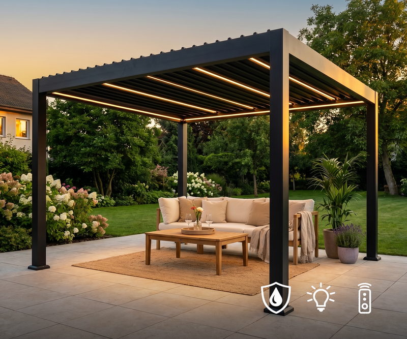 Luma Pro: Premium-Pergola mit LED