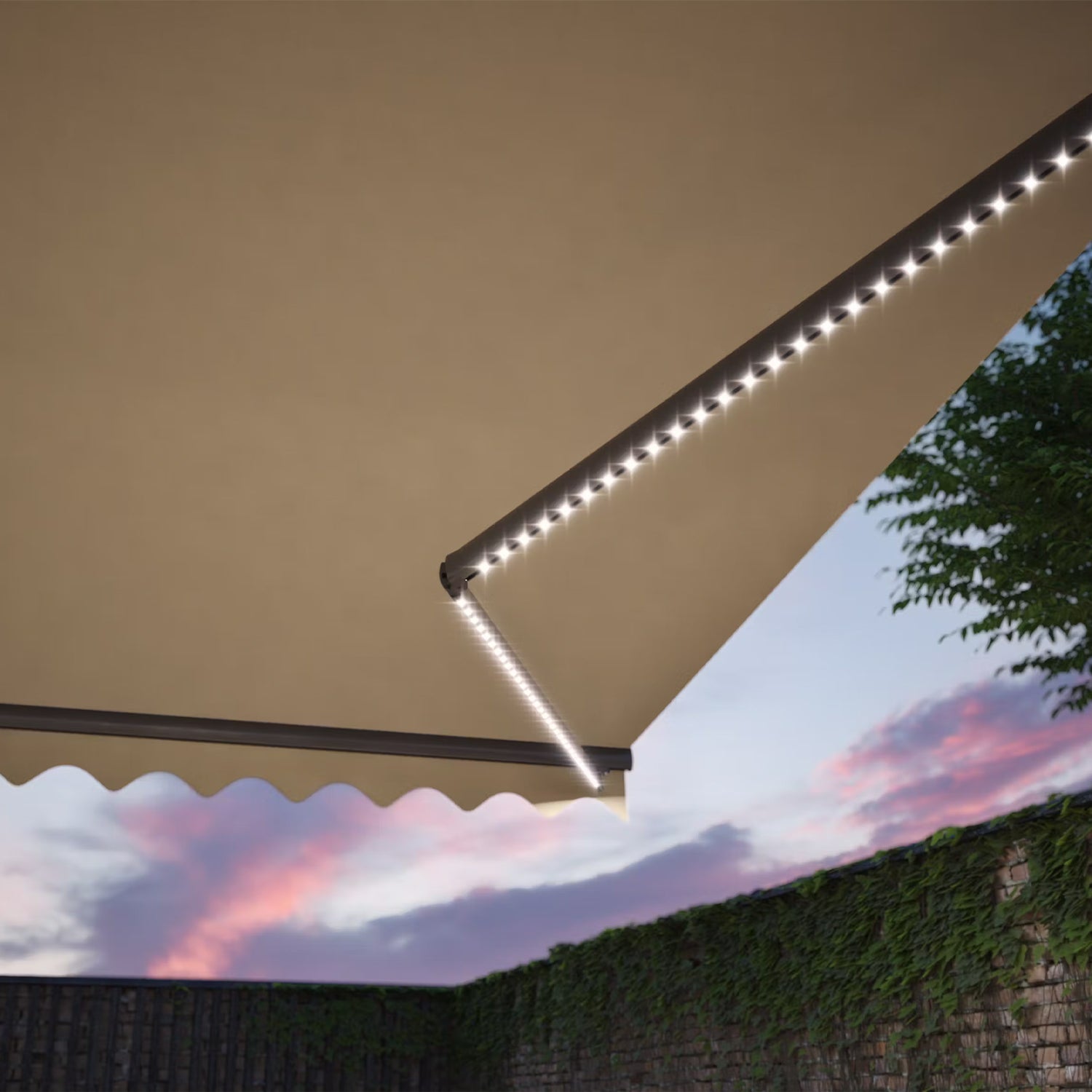 Halbkassettenmarkise Sun Led