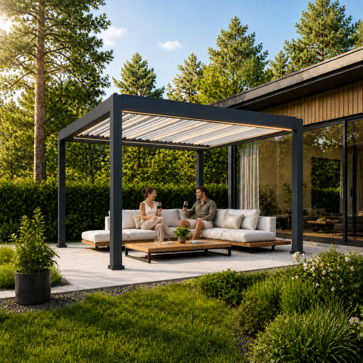 Luma Pro: Premium-Pergola mit LED